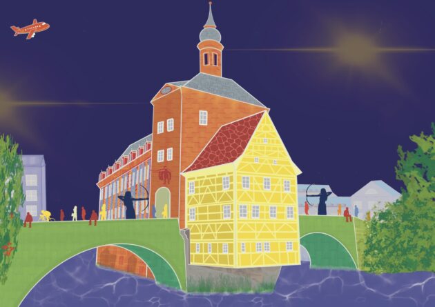 Travelpaintings - Gabriele Schreiber - Altes Rathaus, Bamberg